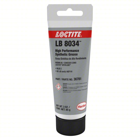 LOCTITE Multipurpose Grease: Loctite LB 8034, 3 oz, Tube